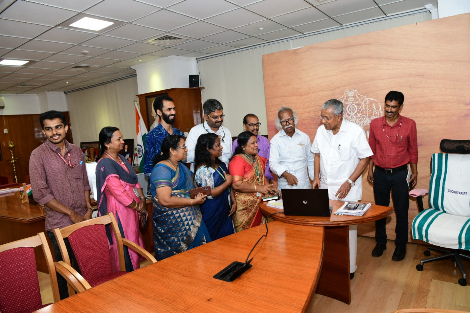 The chief minister performed the switch on function of the museum website