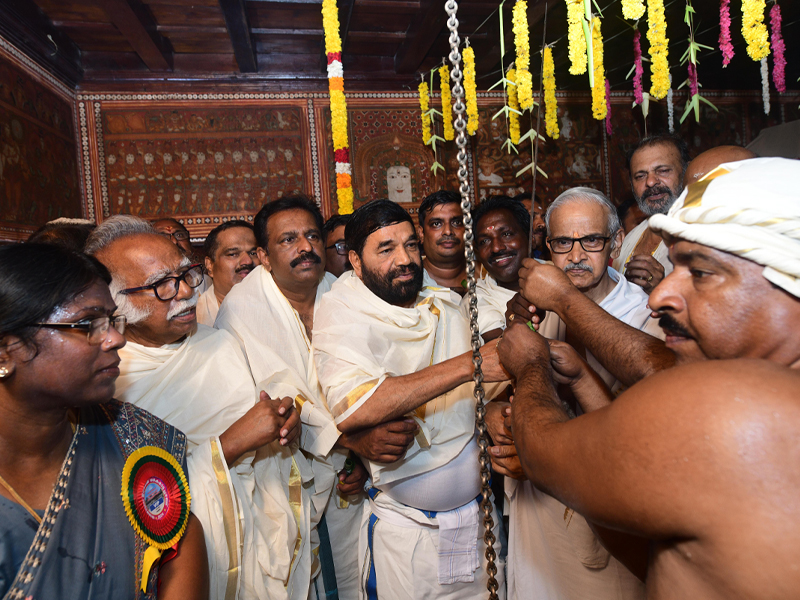 Udawal was handed over at Padmanabhapuram Palace